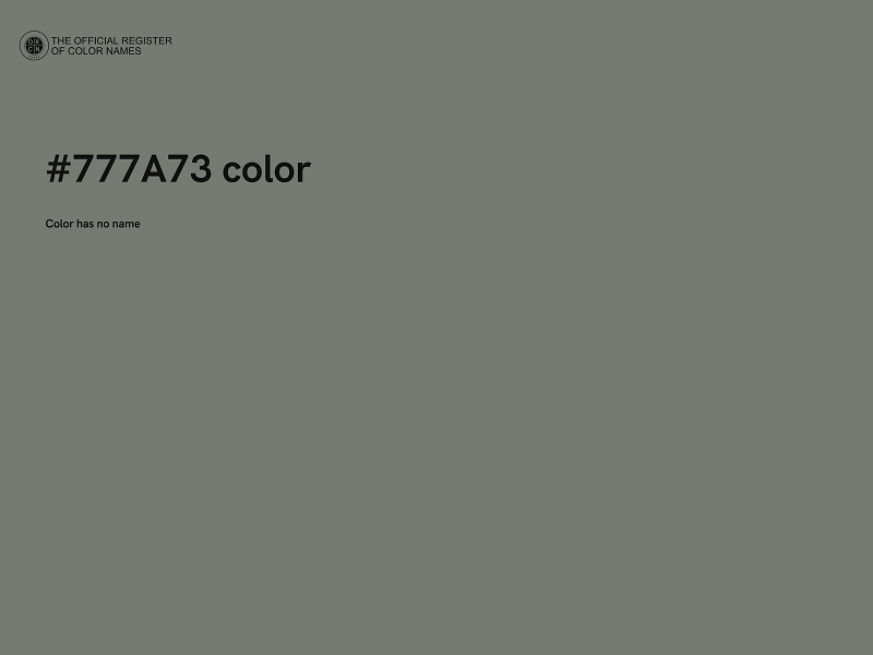 #777A73 color image