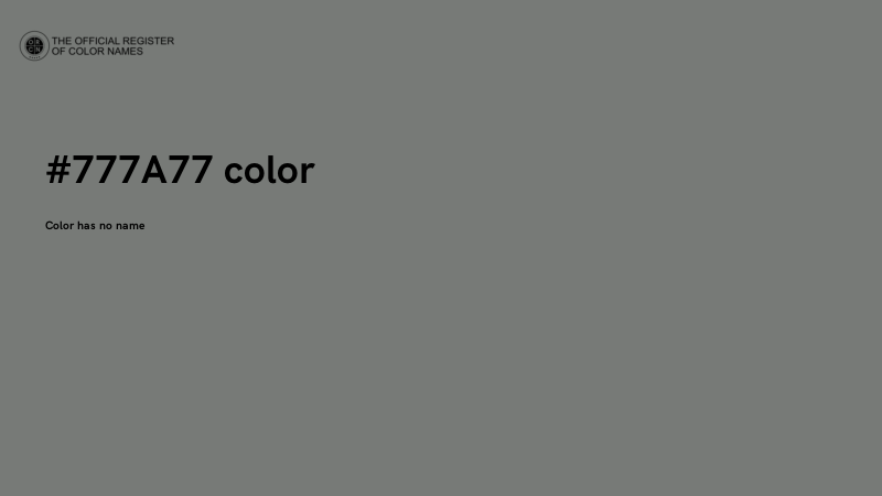 #777A77 color image