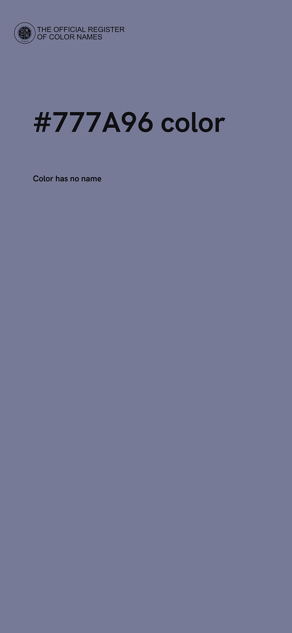 #777A96 color image