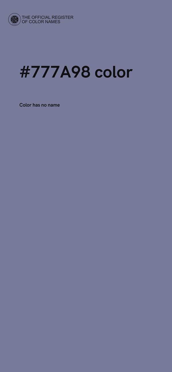 #777A98 color image