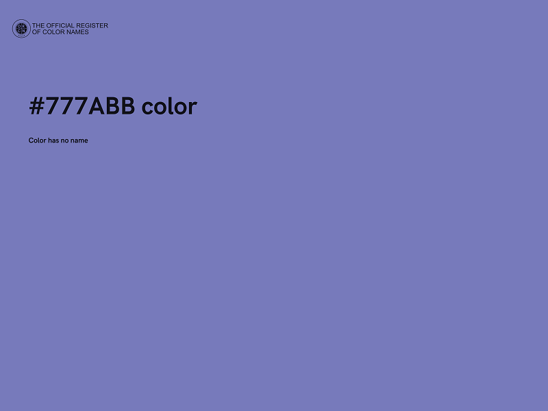 #777ABB color image
