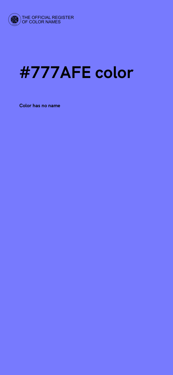 #777AFE color image