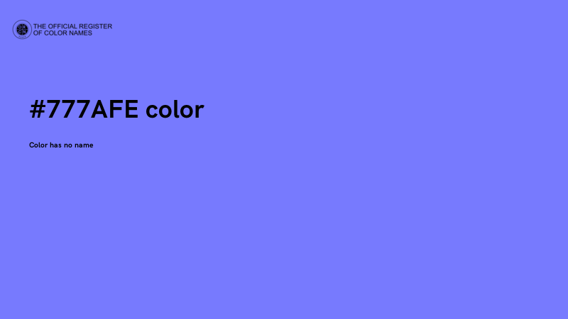 #777AFE color image