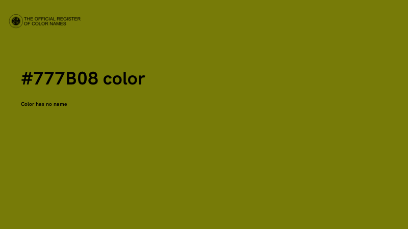 #777B08 color image