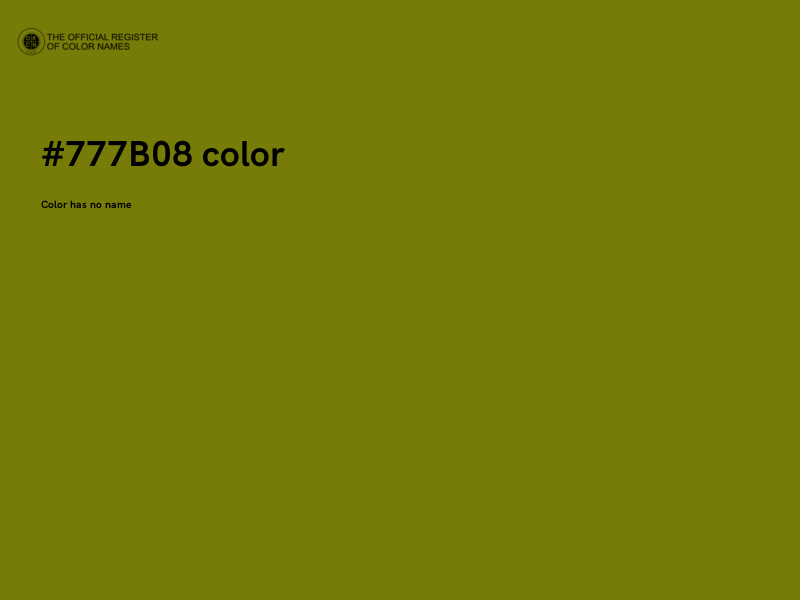 #777B08 color image