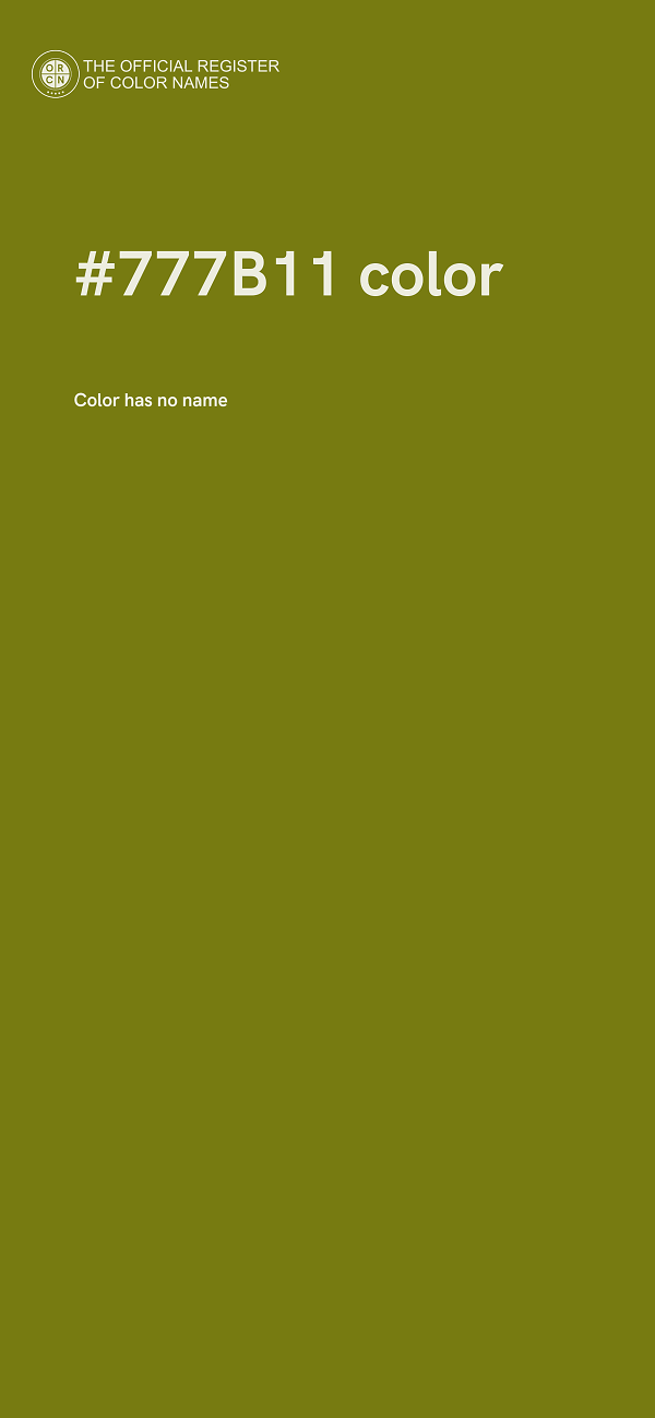 #777B11 color image