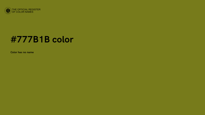 #777B1B color image