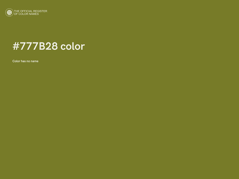 #777B28 color image