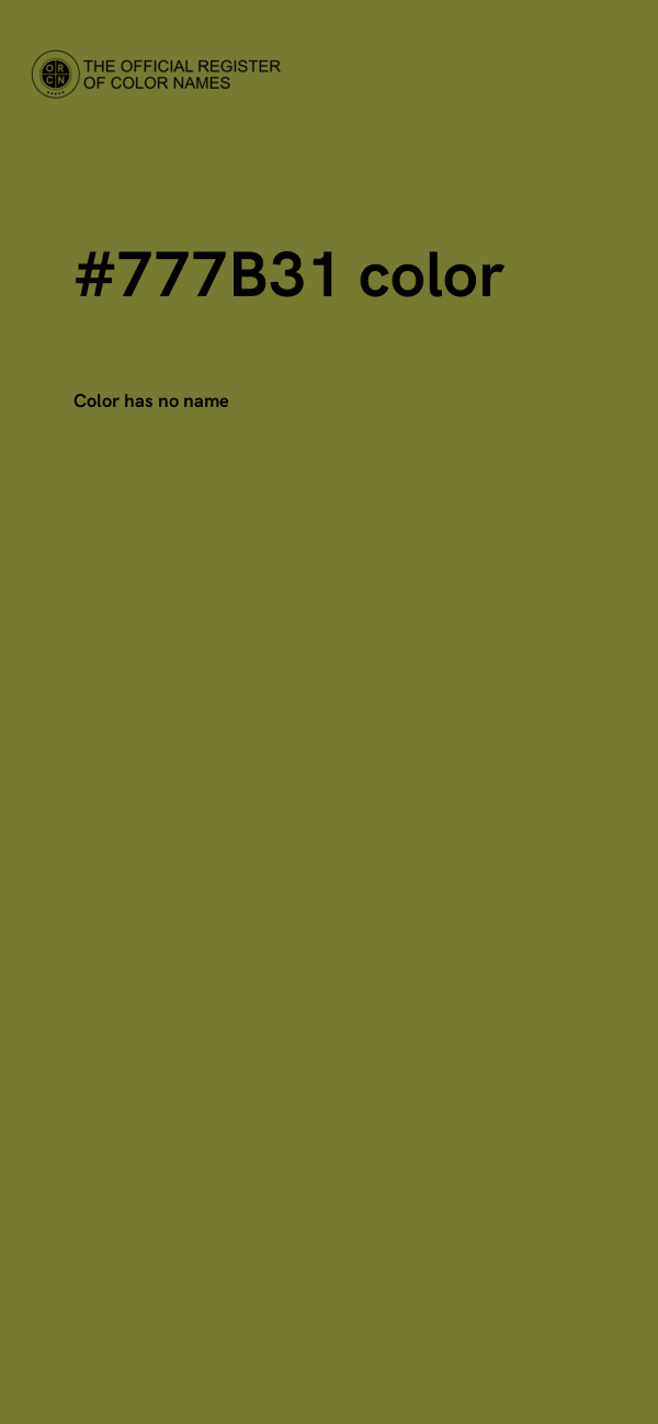 #777B31 color image