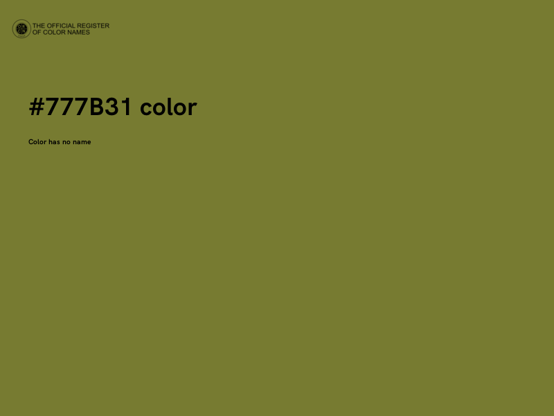 #777B31 color image
