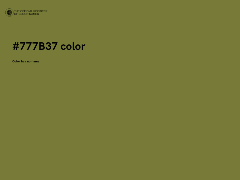 #777B37 color image