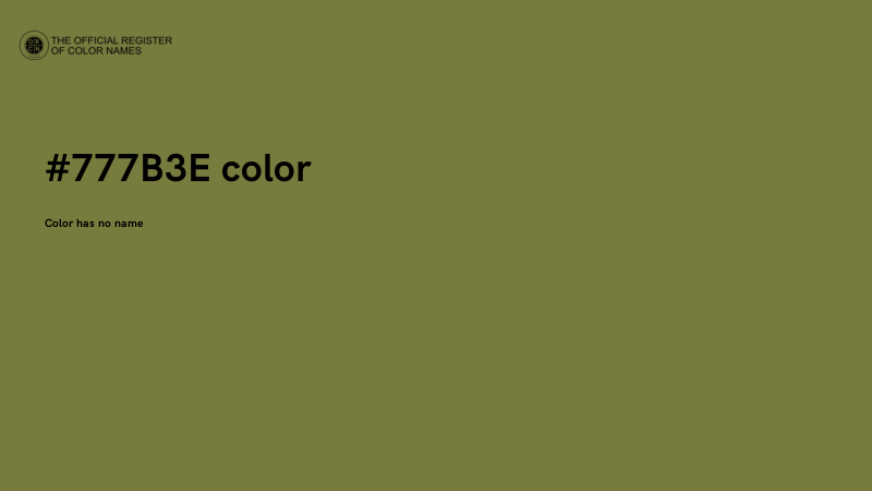 #777B3E color image