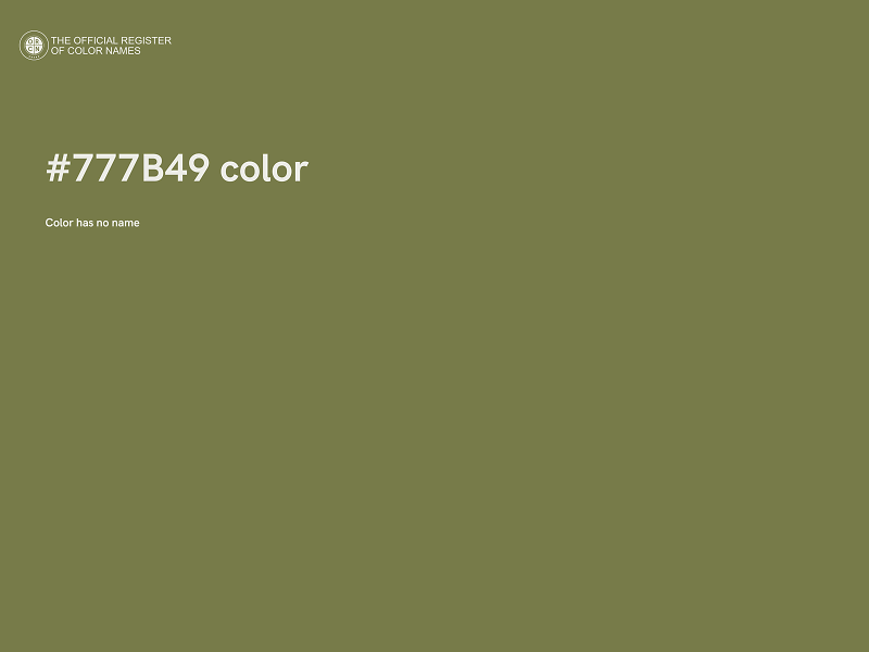 #777B49 color image