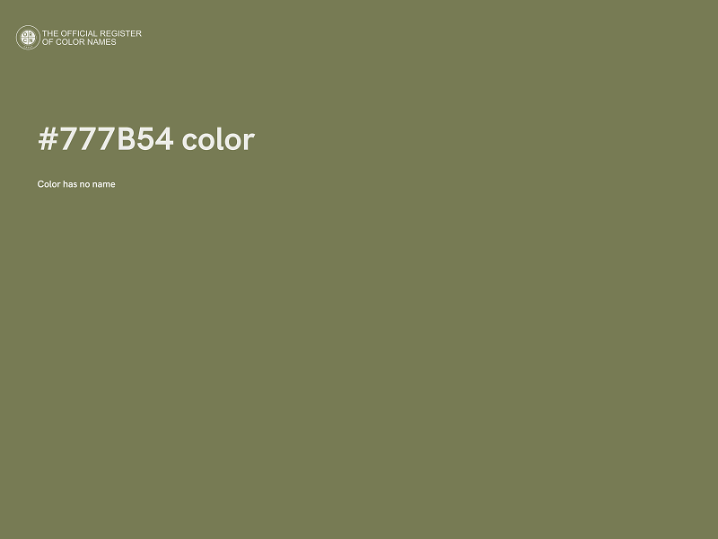 #777B54 color image