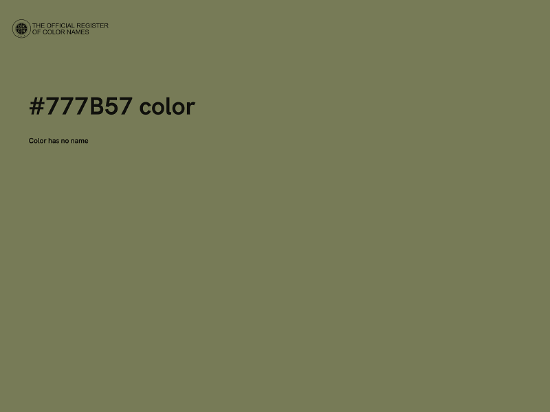 #777B57 color image