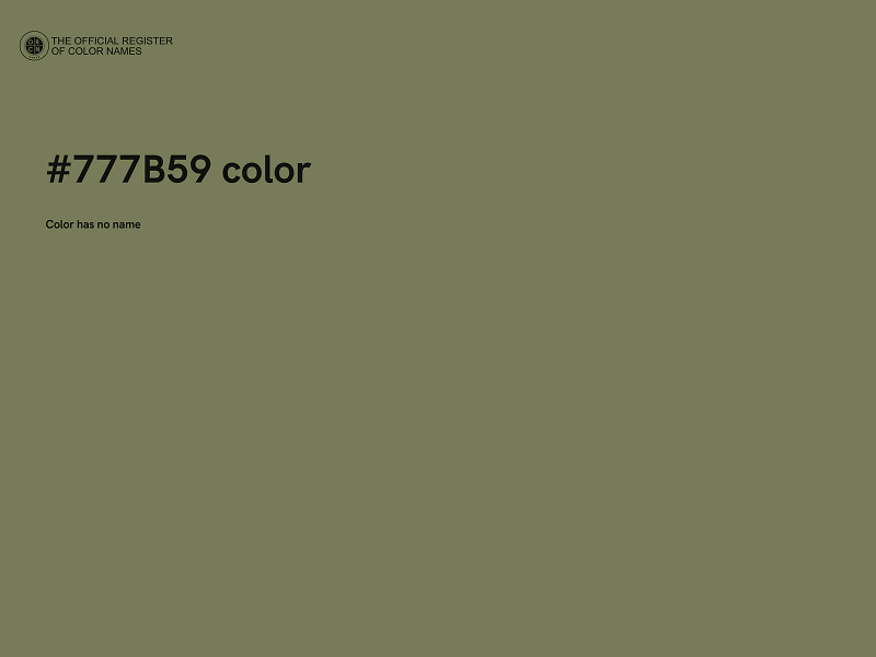 #777B59 color image