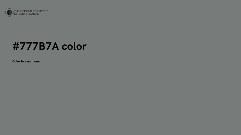 #777B7A color image