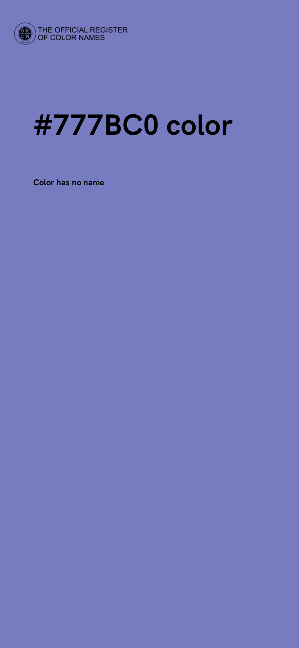 #777BC0 color image