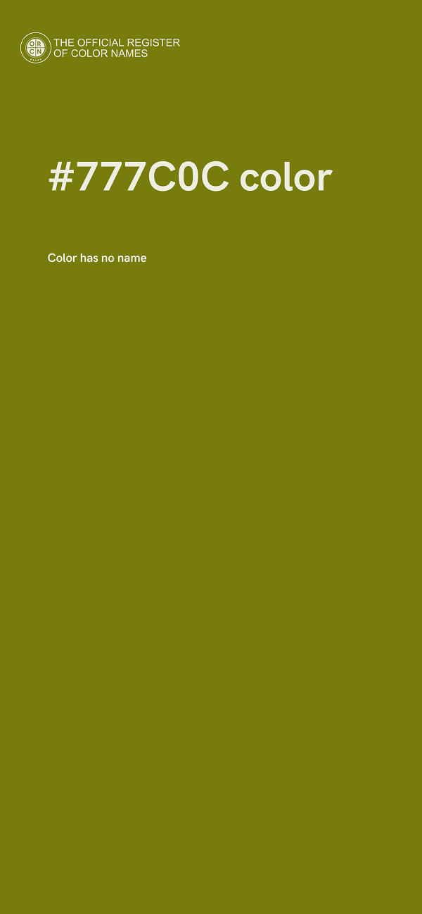 #777C0C color image