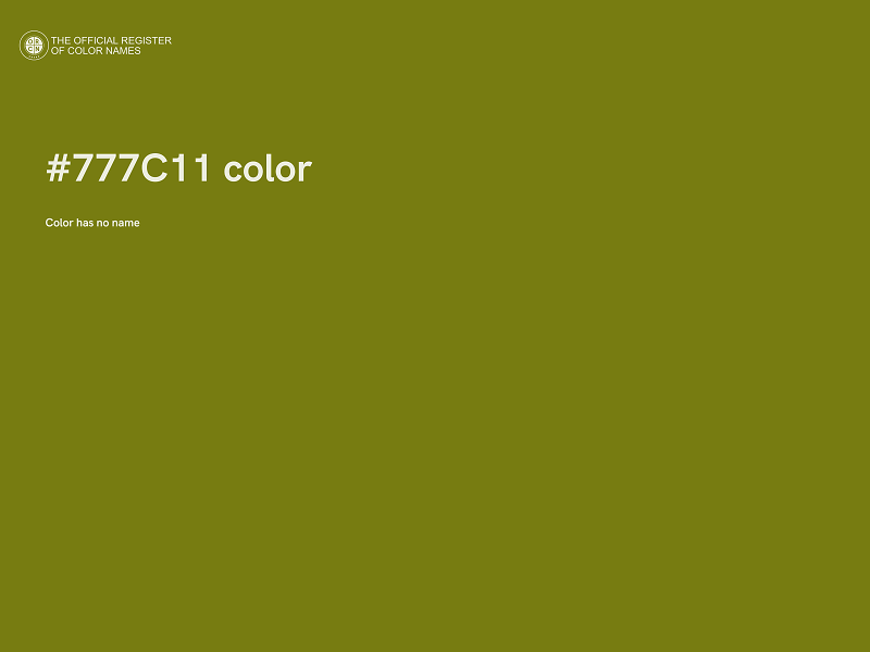 #777C11 color image