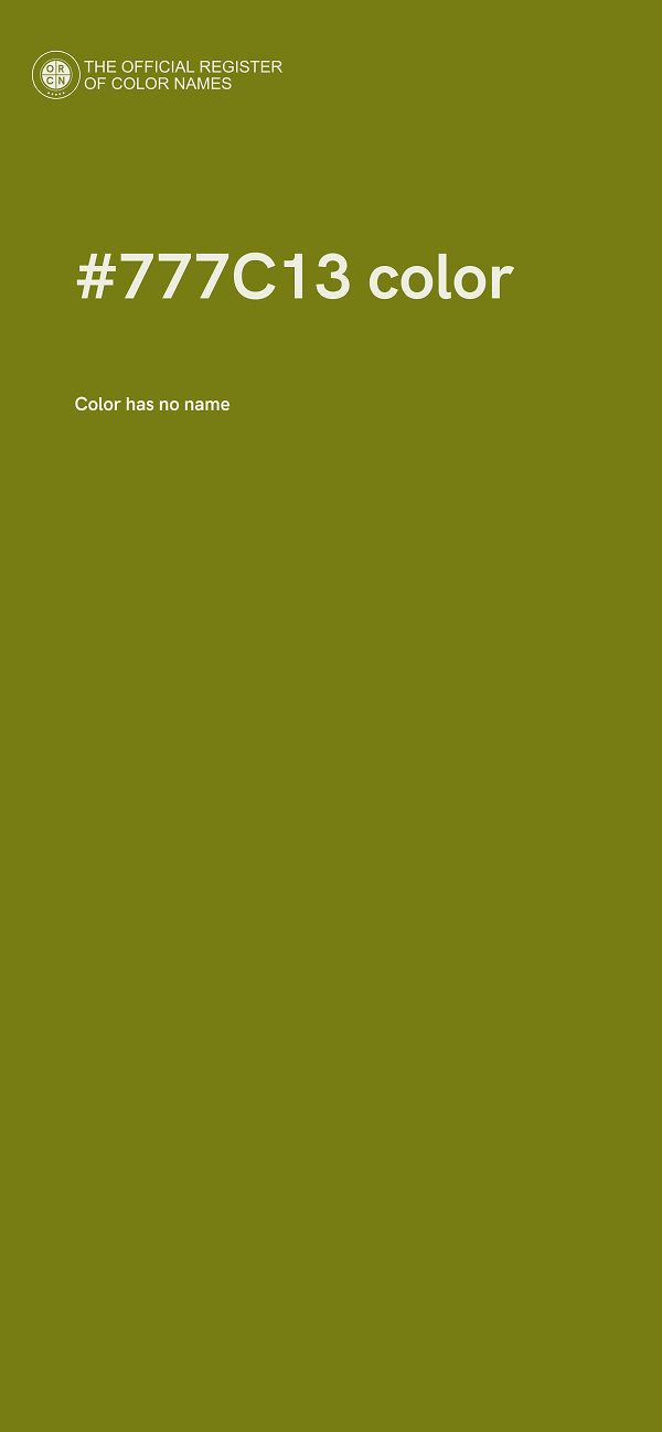 #777C13 color image