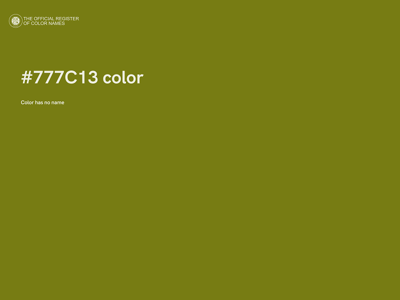 #777C13 color image