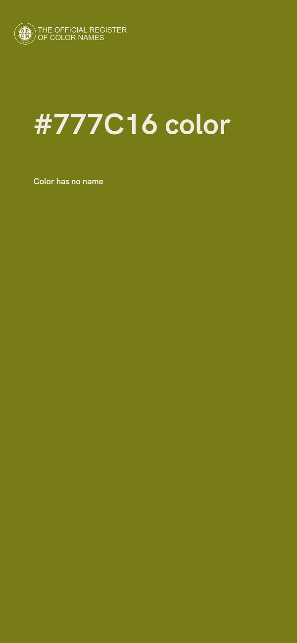#777C16 color image