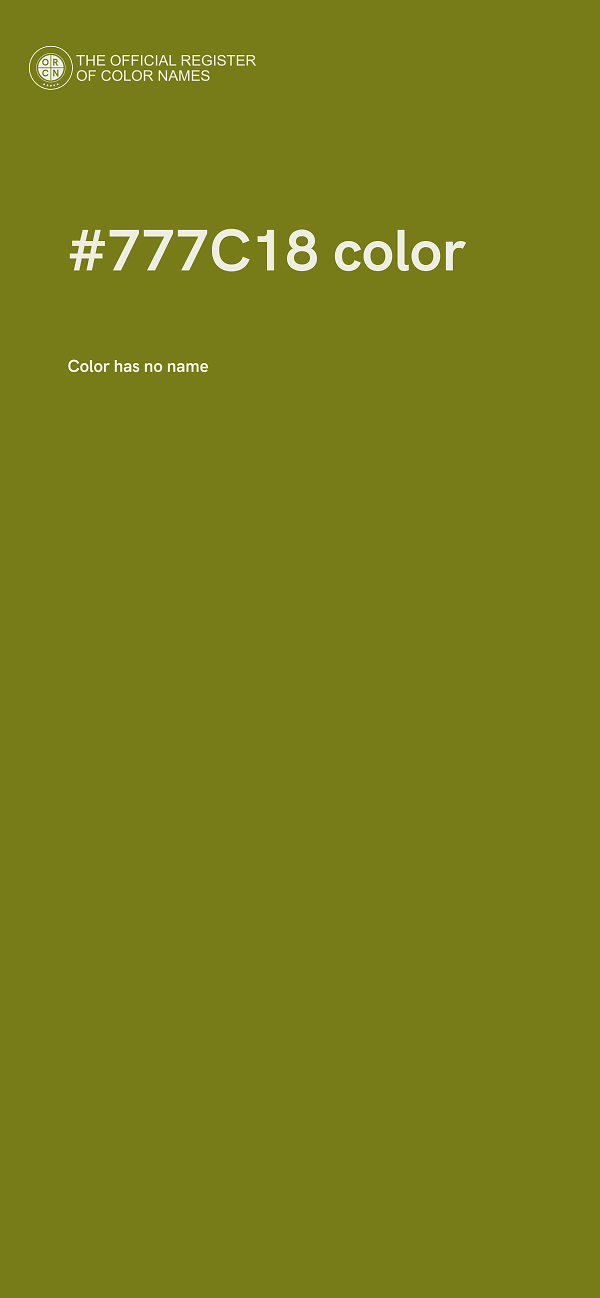 #777C18 color image