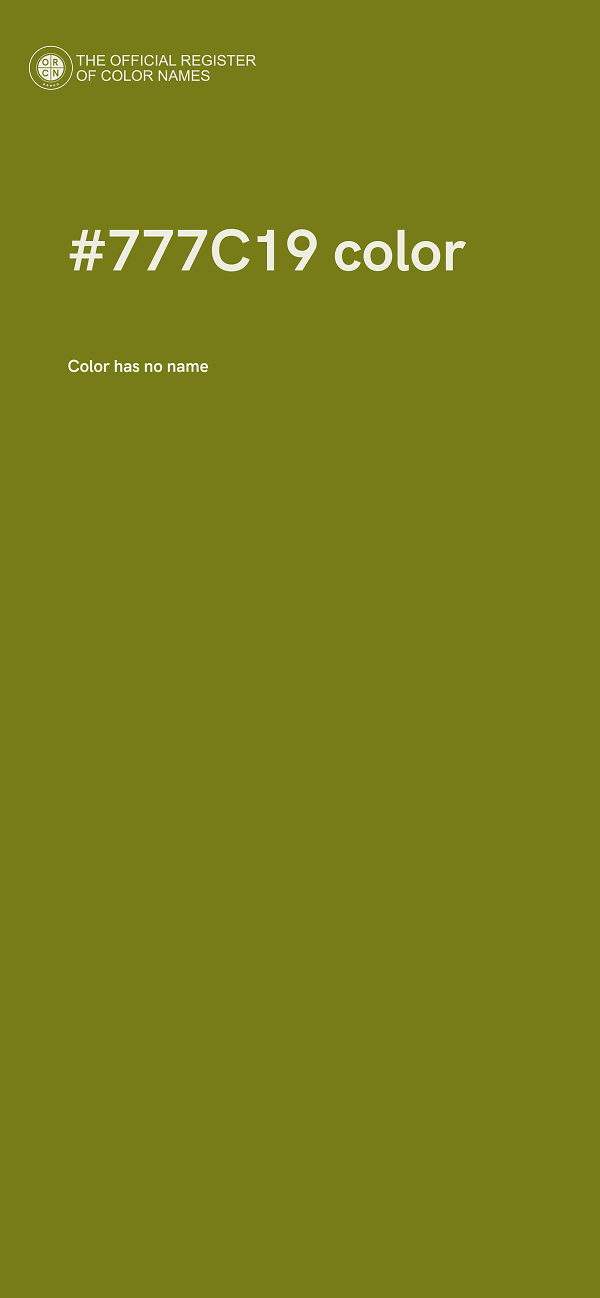 #777C19 color image