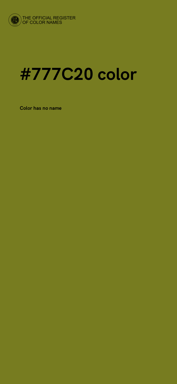 #777C20 color image