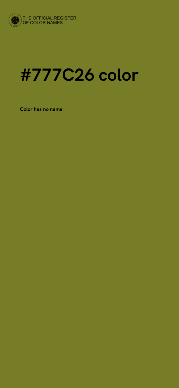 #777C26 color image
