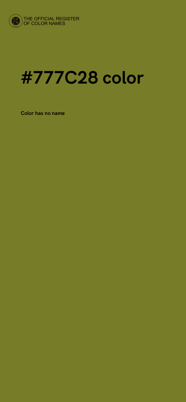 #777C28 color image