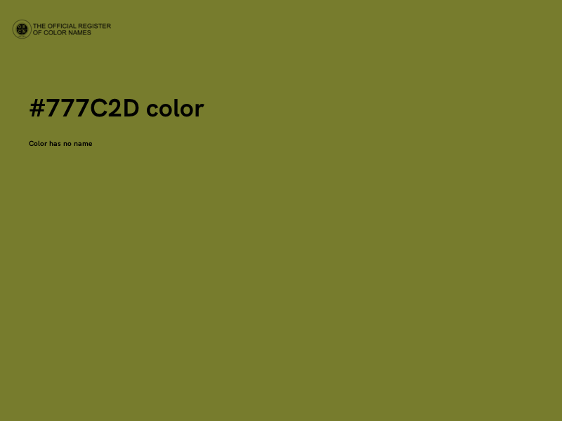 #777C2D color image