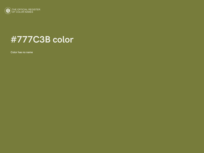 #777C3B color image