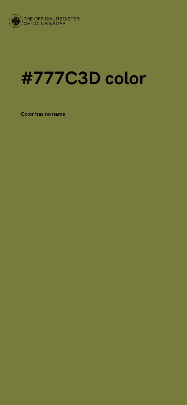 #777C3D color image