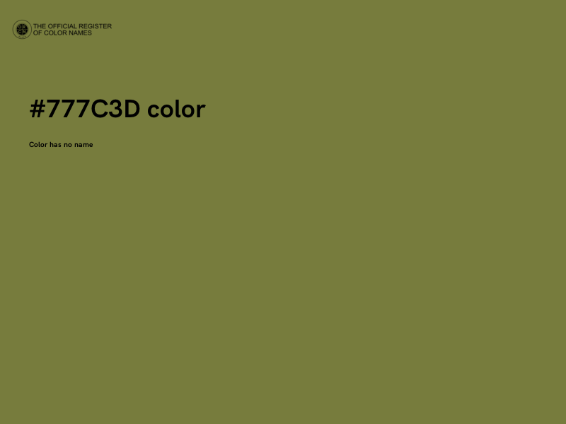 #777C3D color image