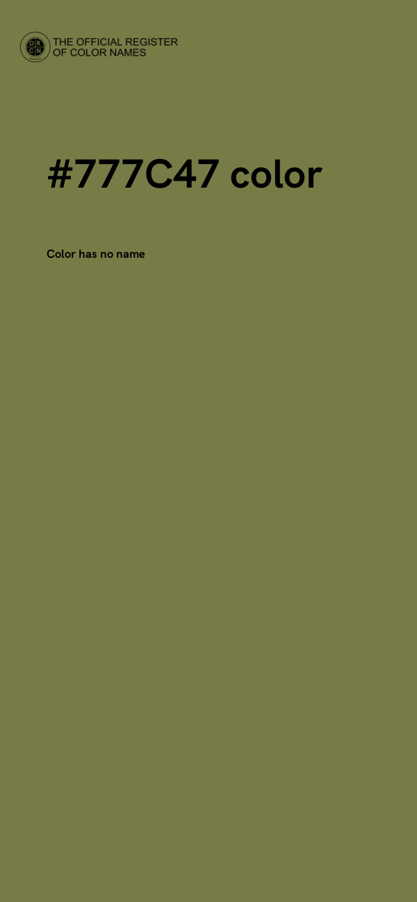 #777C47 color image