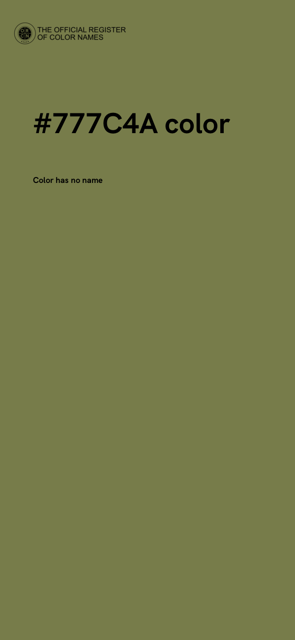 #777C4A color image