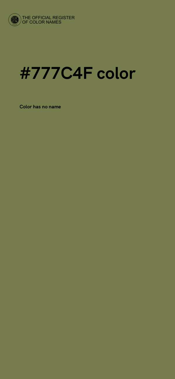 #777C4F color image