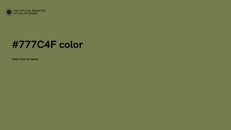 #777C4F color image