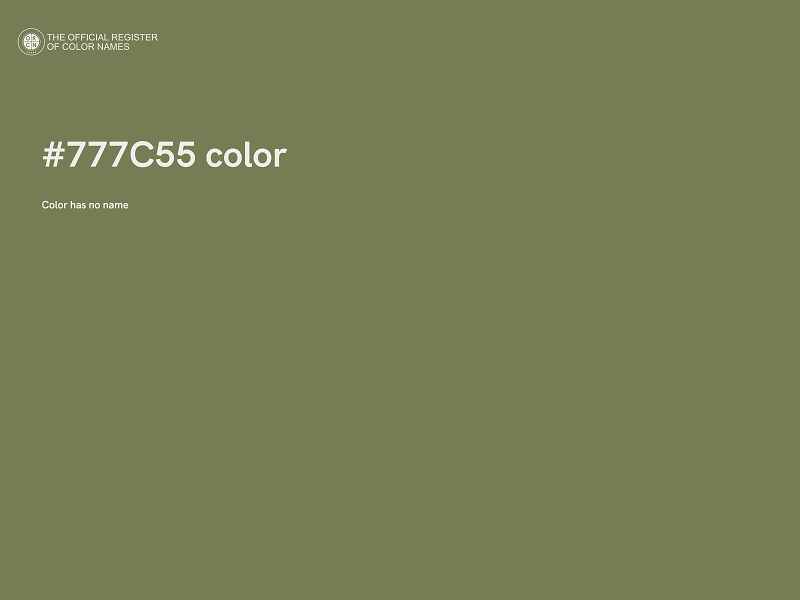 #777C55 color image