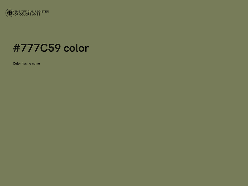 #777C59 color image