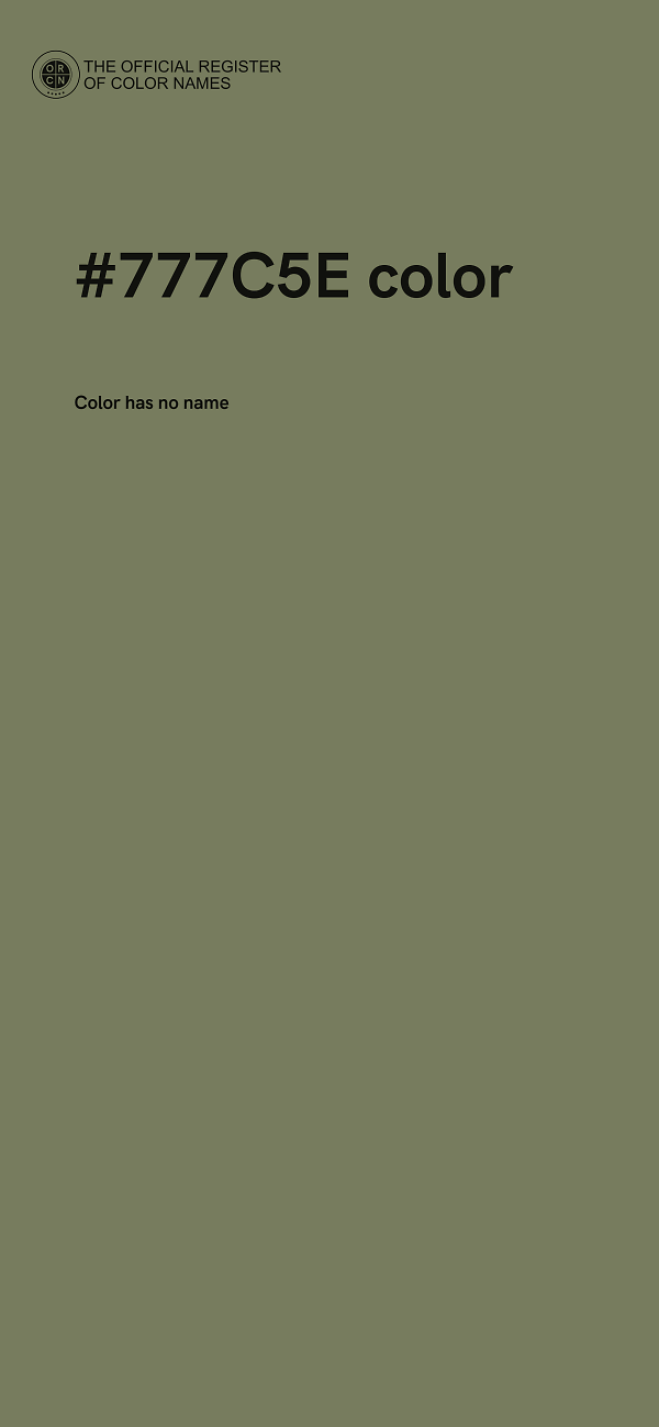 #777C5E color image