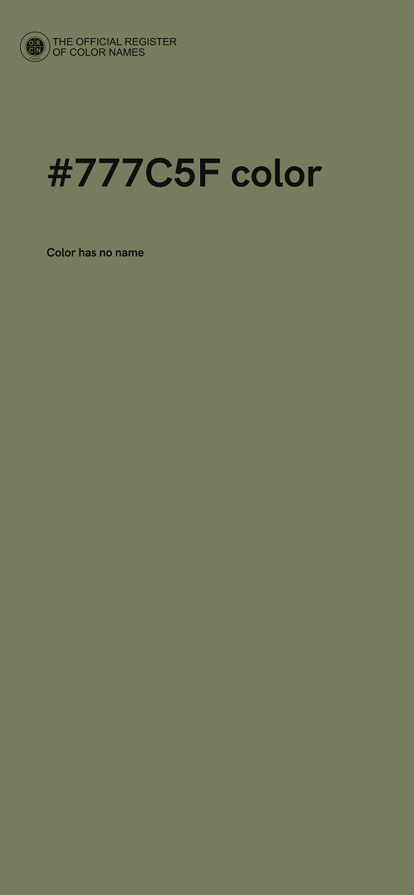 #777C5F color image