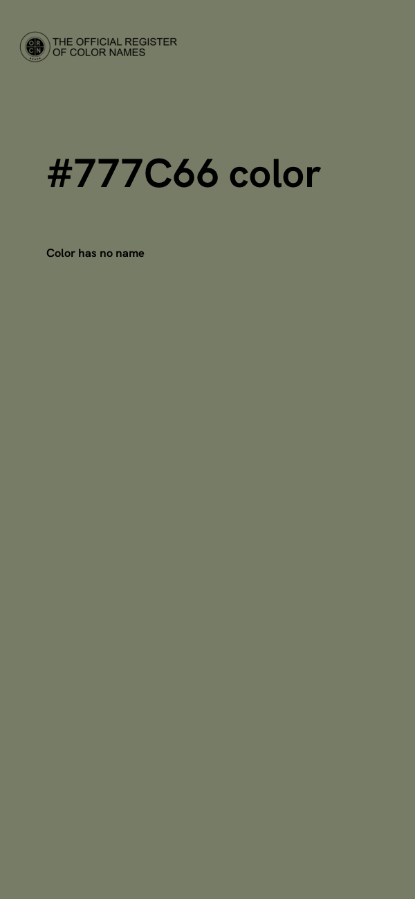 #777C66 color image