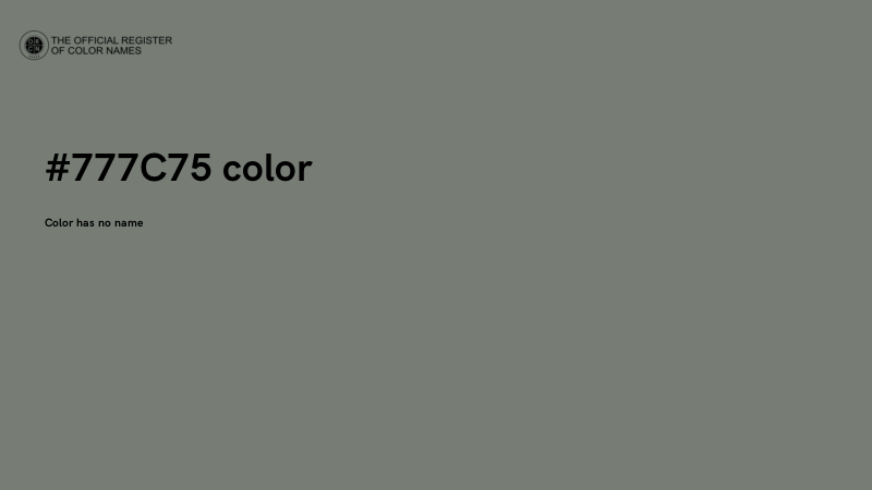 #777C75 color image