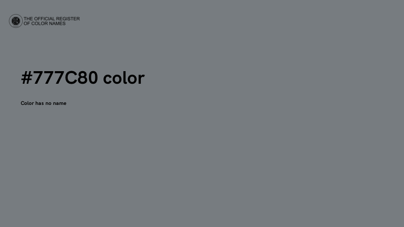 #777C80 color image