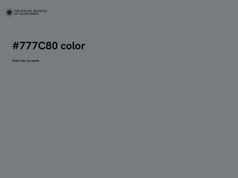#777C80 color image