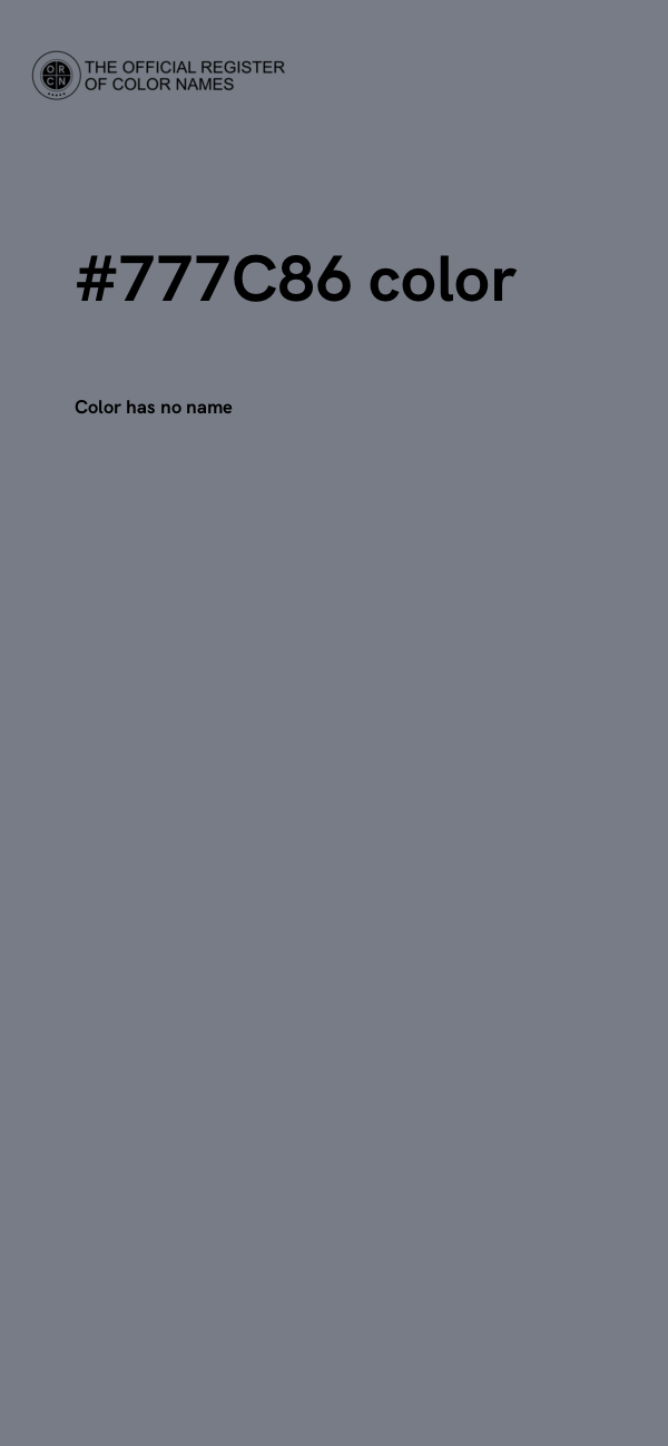#777C86 color image
