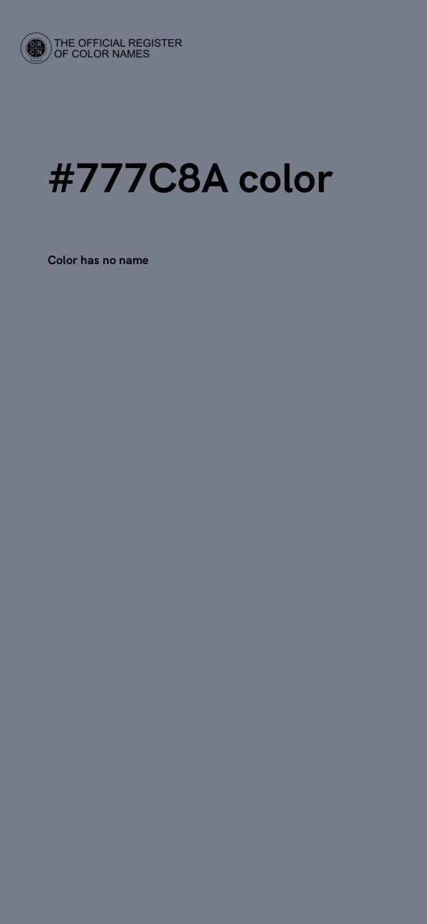 #777C8A color image